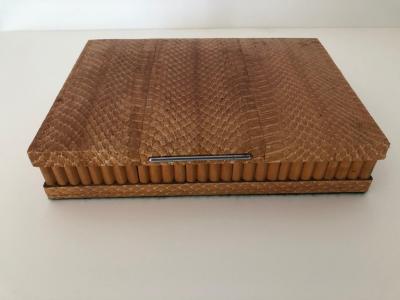 Art Deco Python Sandalwood Cigar jewelry box