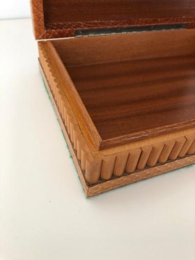 Art Deco Python Sandalwood Cigar jewelry box