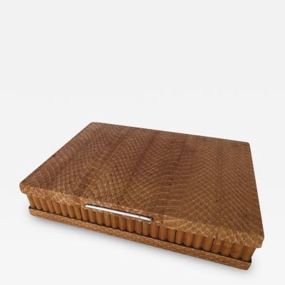 Art Deco Python Sandalwood Cigar jewelry box