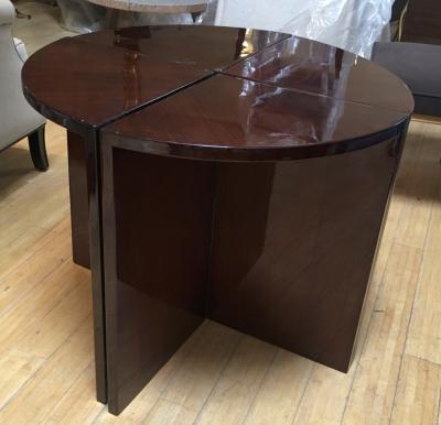 Art Deco Rare 4 Quarter Coffee Table Stackable in Nest Table