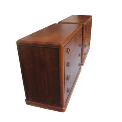 Art Deco Rosewood Nightstand Drawers