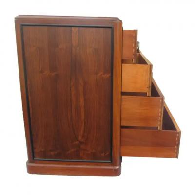 Art Deco Rosewood Nightstand Drawers