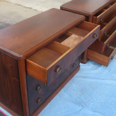 Art Deco Rosewood Nightstand Drawers