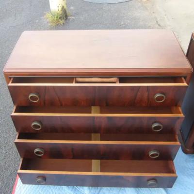 Art Deco Rosewood Nightstand Drawers