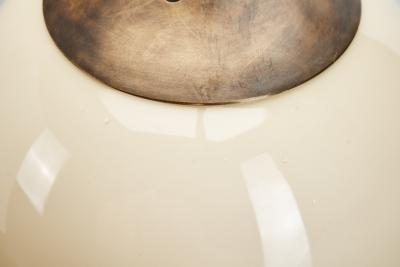 Art Deco Round Opal Glass Wall Light Denmark ca 1930s
