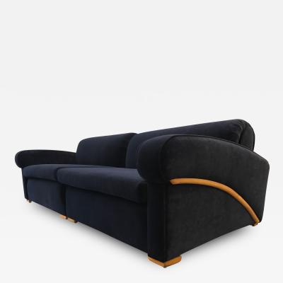 Art Deco Royal Blue Sofa Sectional