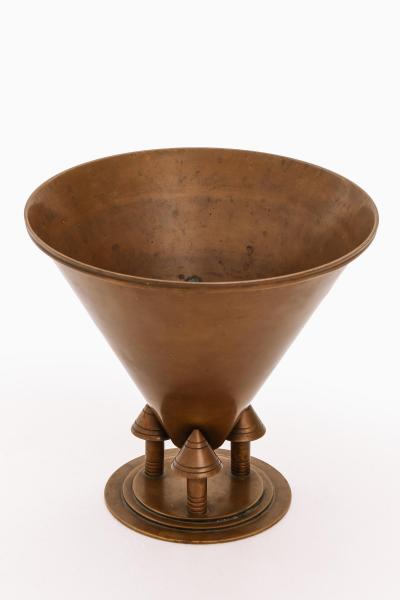 Art Deco Scandinavian Modern Vase in Bronze 1930s