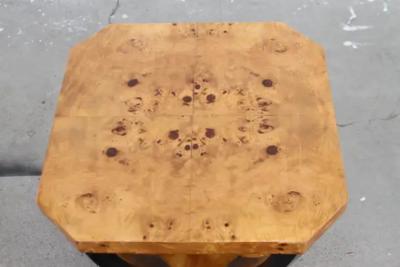 Art Deco Sculptural Burl End Tables