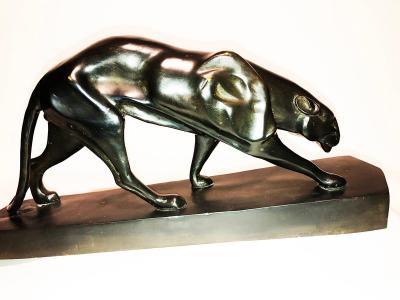 Art Deco Sculpture of a Panther
