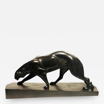 Art Deco Sculpture of a Panther