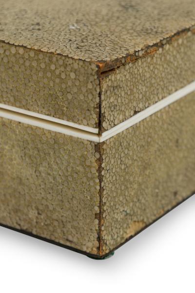 Art Deco Shagreen and Bone Trimmed Box