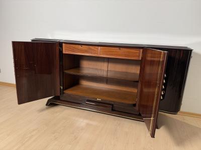 Art Deco Sideboard Macassar Ebony and Brass Paris circa 1930