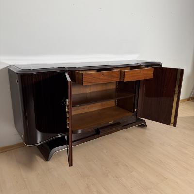 Art Deco Sideboard Macassar Ebony and Brass Paris circa 1930