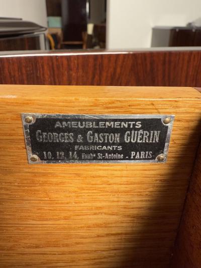 Art Deco Sideboard Macassar Ebony and Brass Paris circa 1930