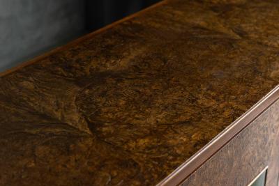 Art Deco Sideboard with Pyramid Inlay Doors France 1930s