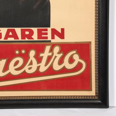 Art Deco Sigaren Maestro Poster Cigars
