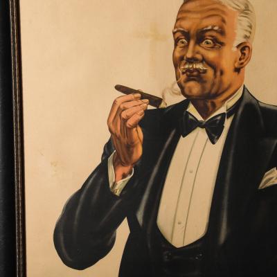 Art Deco Sigaren Maestro Poster Cigars