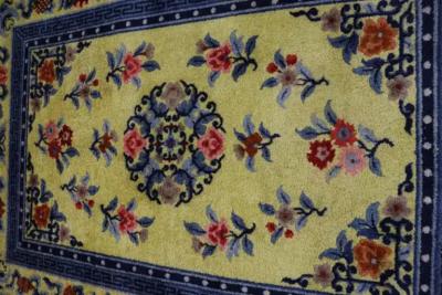Art Deco Silk Chinese Rug the Sun