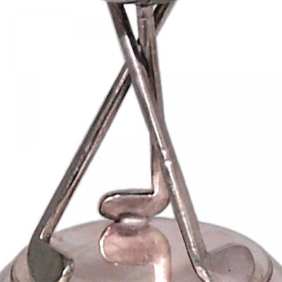Art Deco Silver Golf Ashtray