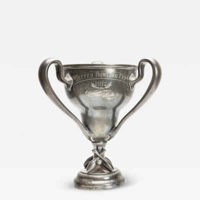 Art Deco Silver Plate Bowling Trophy
