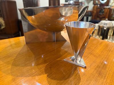 Art Deco Silver Vase by Desny Paris c 1930s Rare
