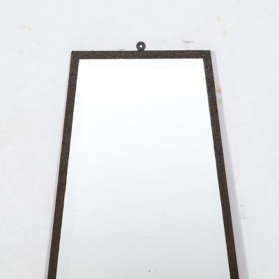 Art Deco Skyscraper Style Oil Rubbed Bronze Pyramidal Mirror w Beveled Detail