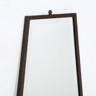 Art Deco Skyscraper Style Oil Rubbed Bronze Pyramidal Mirror w Beveled Detail