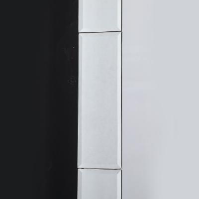 Art Deco Skyscraper Style Rectangular Tessellated Mirror with Beveled Detailing