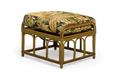 Art Deco Split Reed Rattan Salon Seating Set