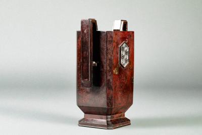 Art Deco Squared Bronze Vase