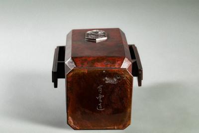 Art Deco Squared Bronze Vase