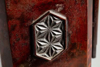 Art Deco Squared Bronze Vase
