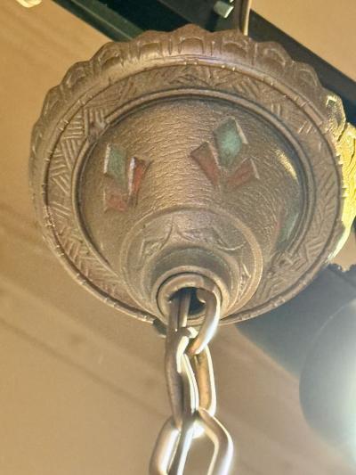 Art Deco Stepped Glass Hanging Fixture Art Deco Collection