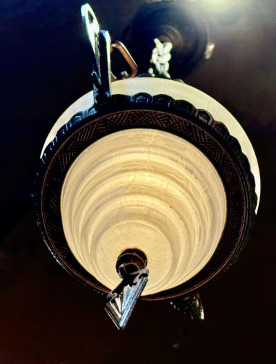 Art Deco Stepped Glass Hanging Fixture Art Deco Collection