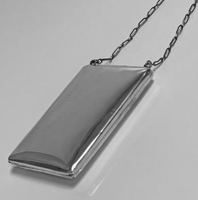 Art Deco Sterling combination sovereign compact card Case American C 1920