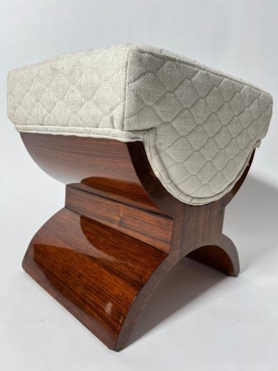 Art Deco Stool Rosewood Veneer France circa 1930