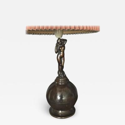 Art Deco Style Bronze Table Lamp by AE Bronze