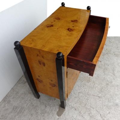 Art Deco Style Burl Cabinet Sideboard Server