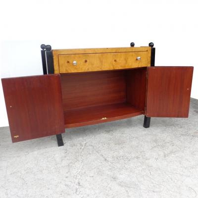 Art Deco Style Burl Cabinet Sideboard Server