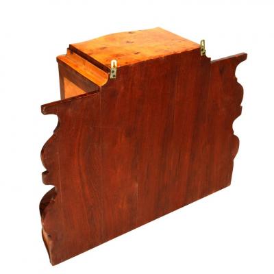 Art Deco Style Burl Hanging Apothecary Cabinet