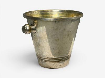 Art Deco Style Champage or Ice Bucket Silverplate France 20th c 