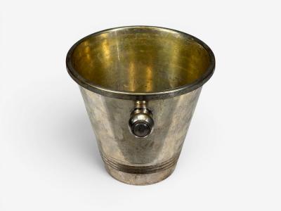 Art Deco Style Champage or Ice Bucket Silverplate France 20th c 