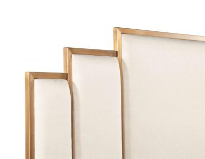 Art Deco Style King Bed in Bronze