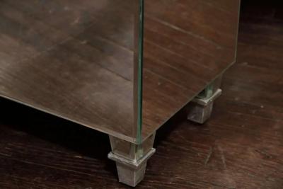 Art Deco Style Mirrored Vanity with Triptych Mirror