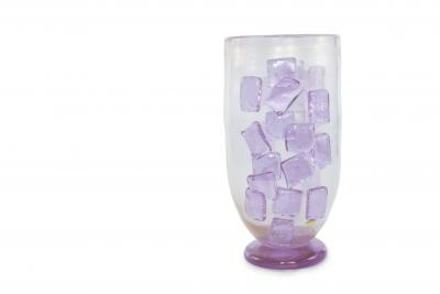 Art Deco Style Murano Glass Decorative Vase