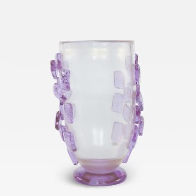 Art Deco Style Murano Glass Decorative Vase