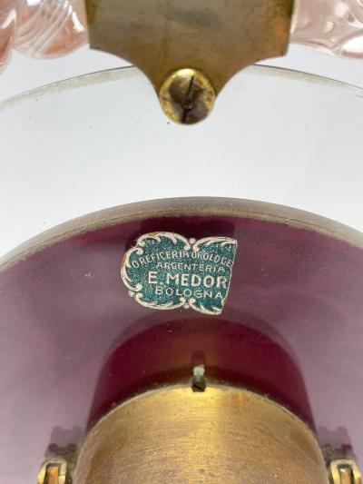 Art Deco Style Murano Glass Desk Clock