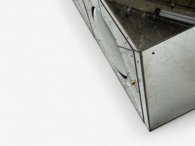 Art Deco Style Painted Wood Antique Glass Mirrored Sideboard or Credenza