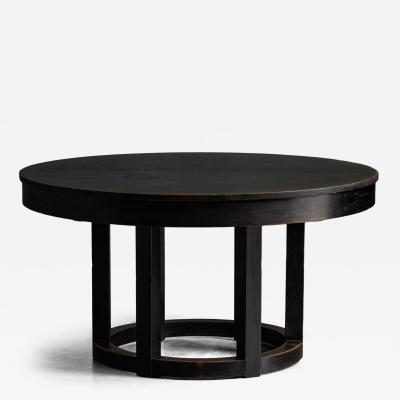 Art Deco Style Round Dining Table Italy 1930s