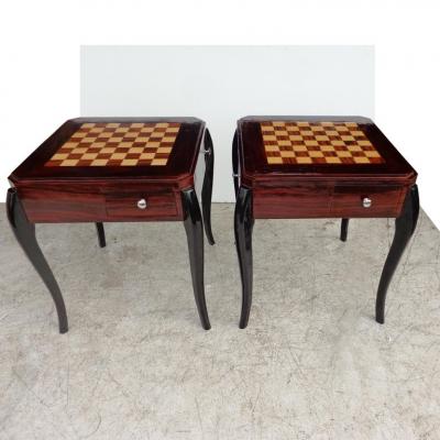 Art Deco Style Side Game Side Table